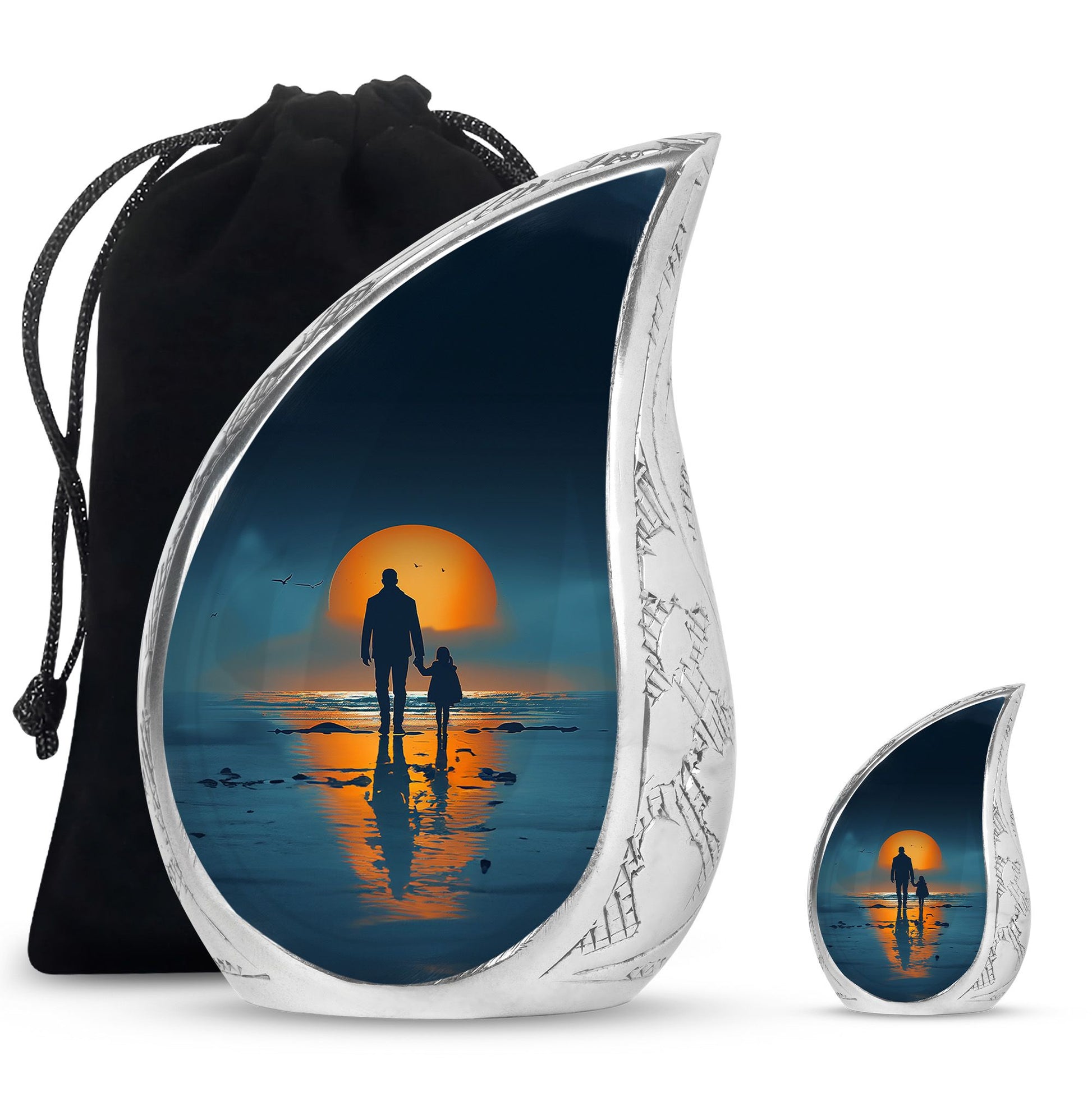 Father Keepsake For Human Ashes Set Of 4 Funeral, Ashes Urn For Ashes