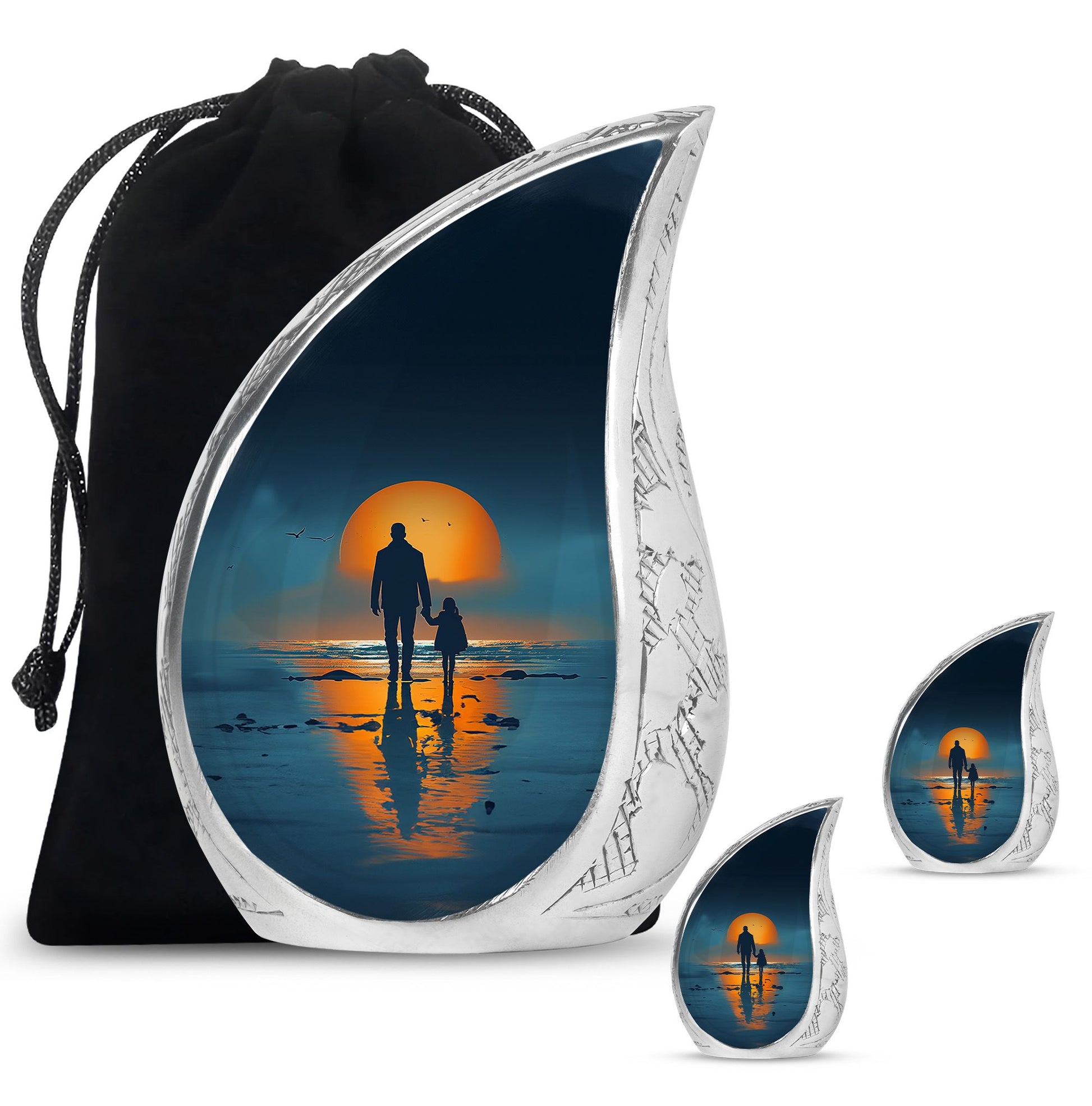 Father Keepsake For Human Ashes Set Of 4 Funeral, Ashes Urn For Ashes