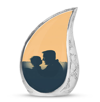 Personalized Father Memorial Urn for Human Ashes - 10-inch, 200 cu in - Yatskia