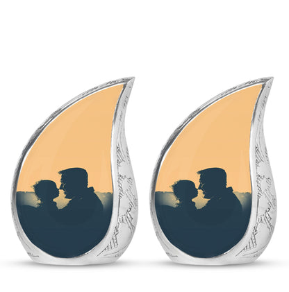 Personalized Father Memorial Urn for Human Ashes - 10-inch, 200 cu in - Yatskia
