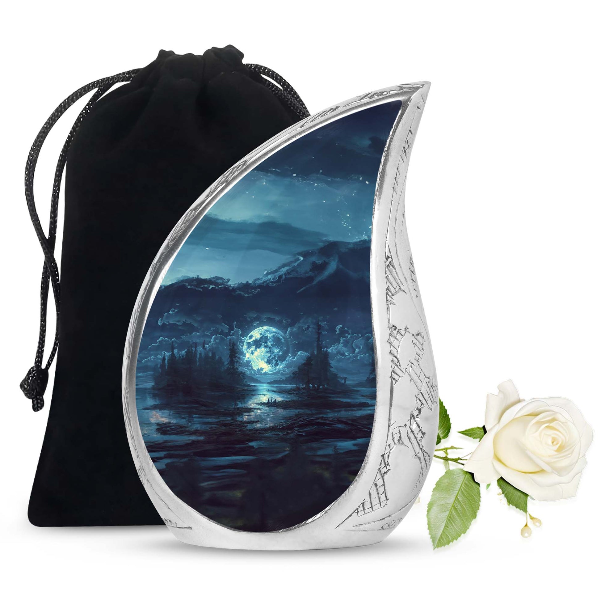 Lunar Small Urn Funeral, Ashes Cremation Urn