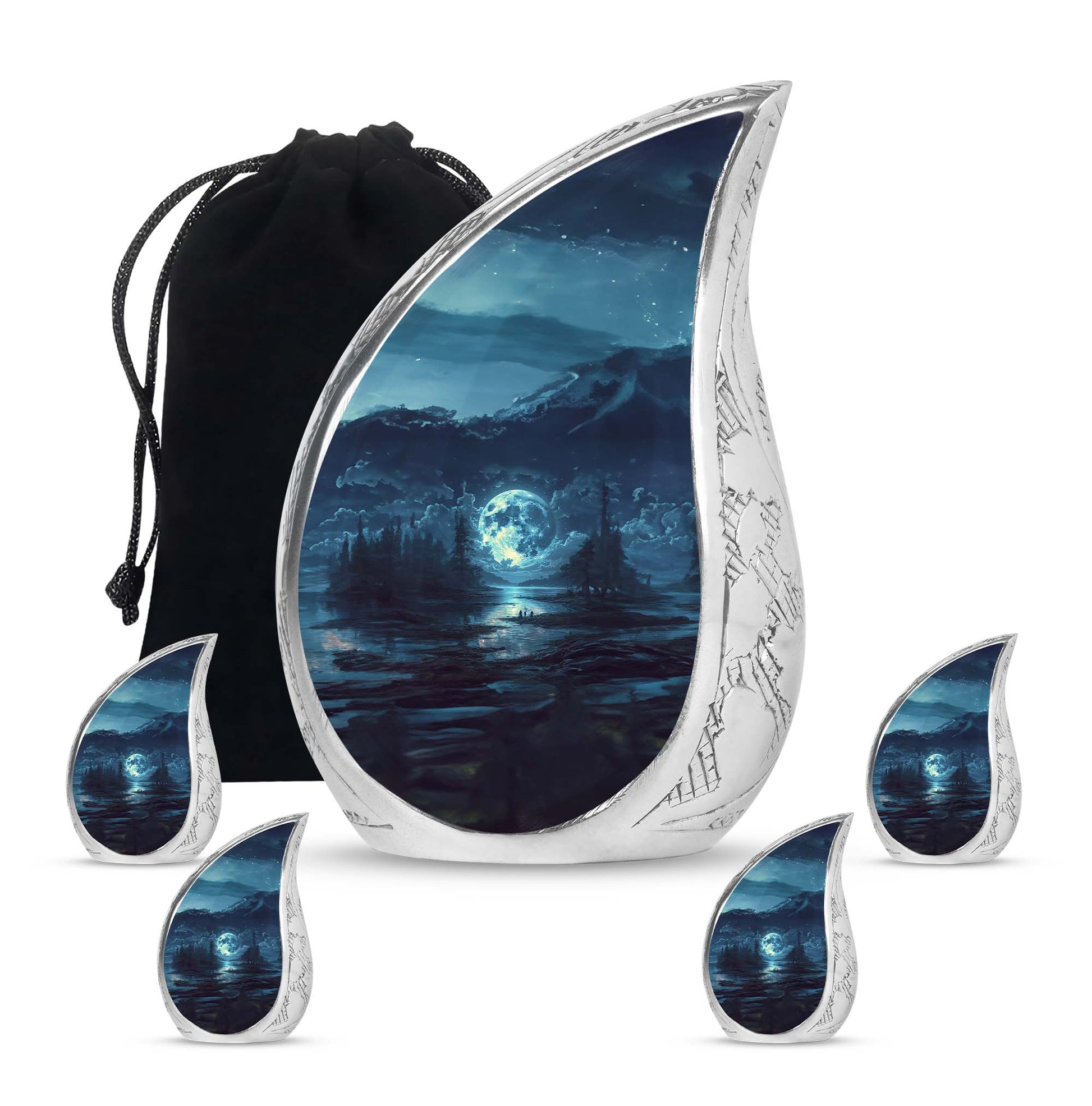 Lunar Small Urn Funeral, Ashes Cremation Urn