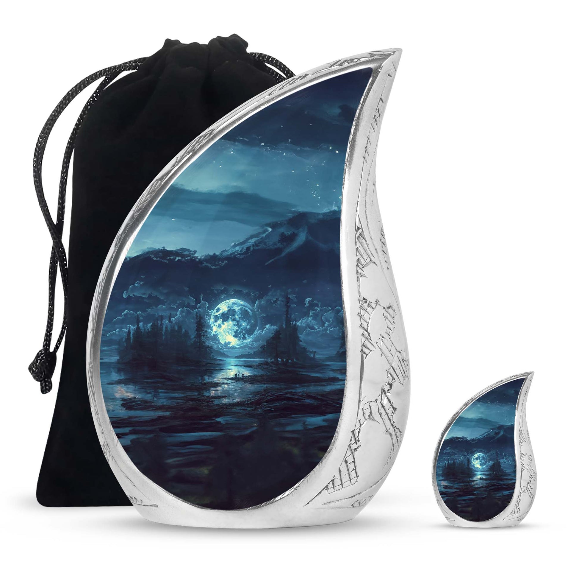 Lunar Small Urn Funeral, Ashes Cremation Urn