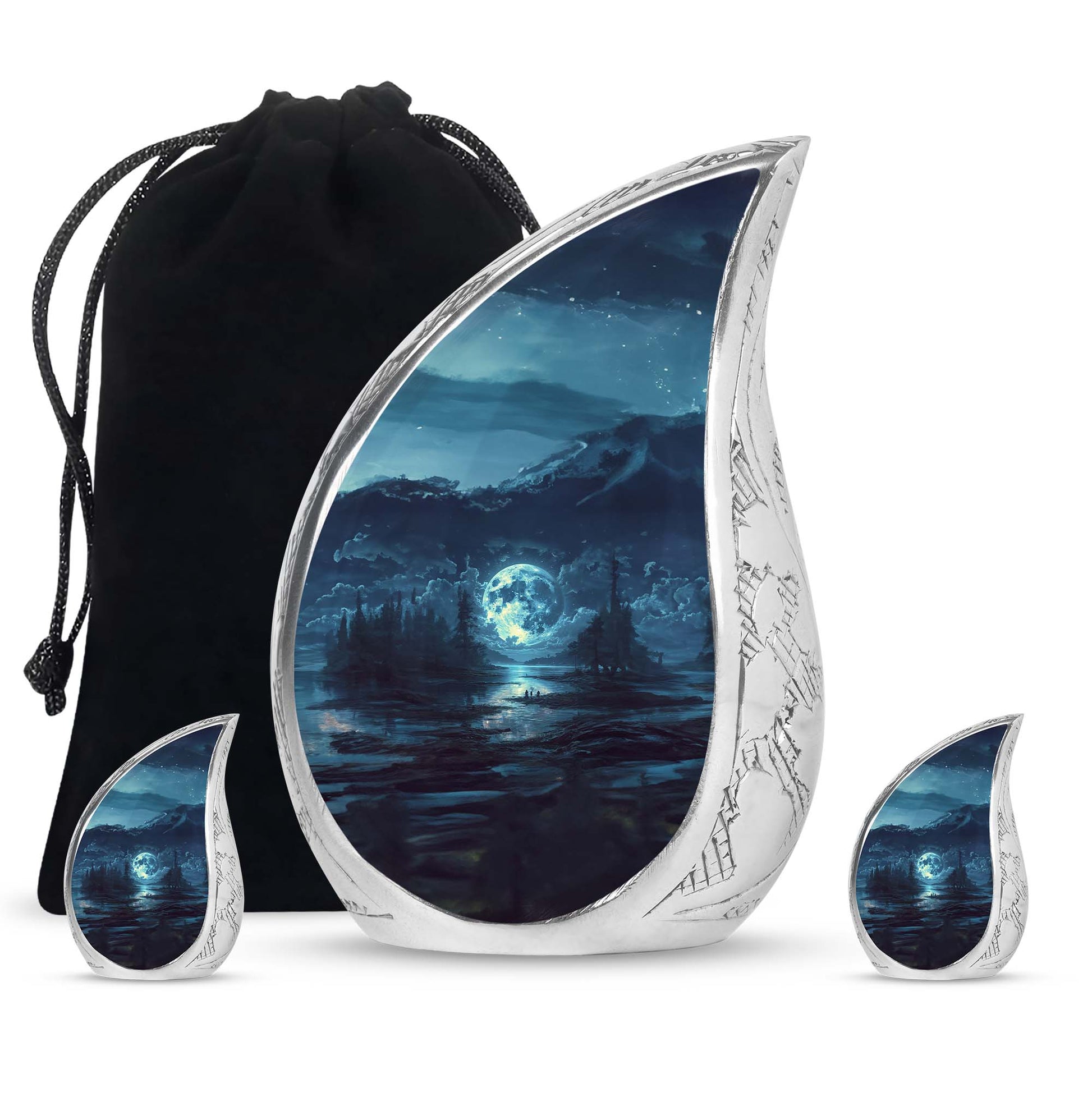 Lunar Small Urn Funeral, Ashes Cremation Urn