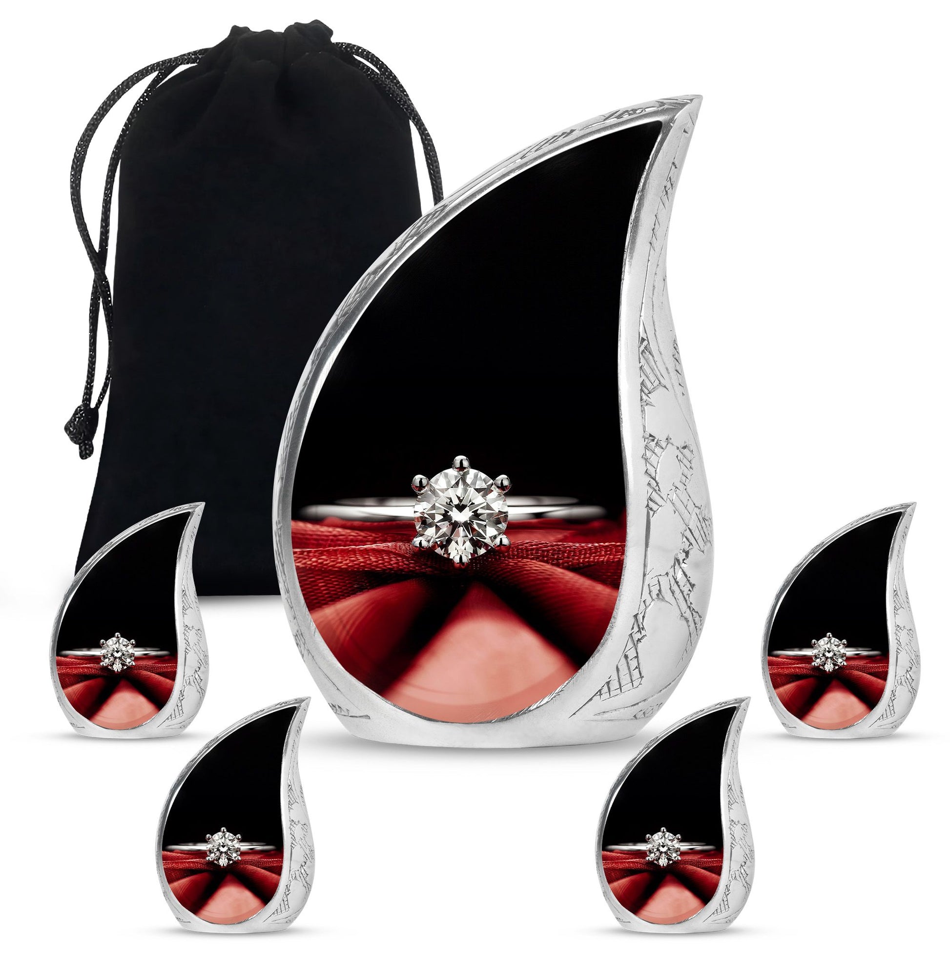 Ring Urn For Human Ashes Funeral, Ashes Memorial Urn