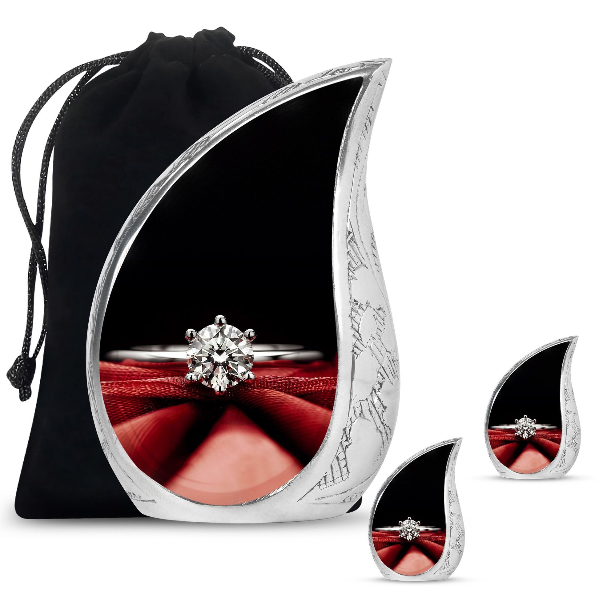 Ring Urn For Human Ashes Funeral, Ashes Memorial Urn