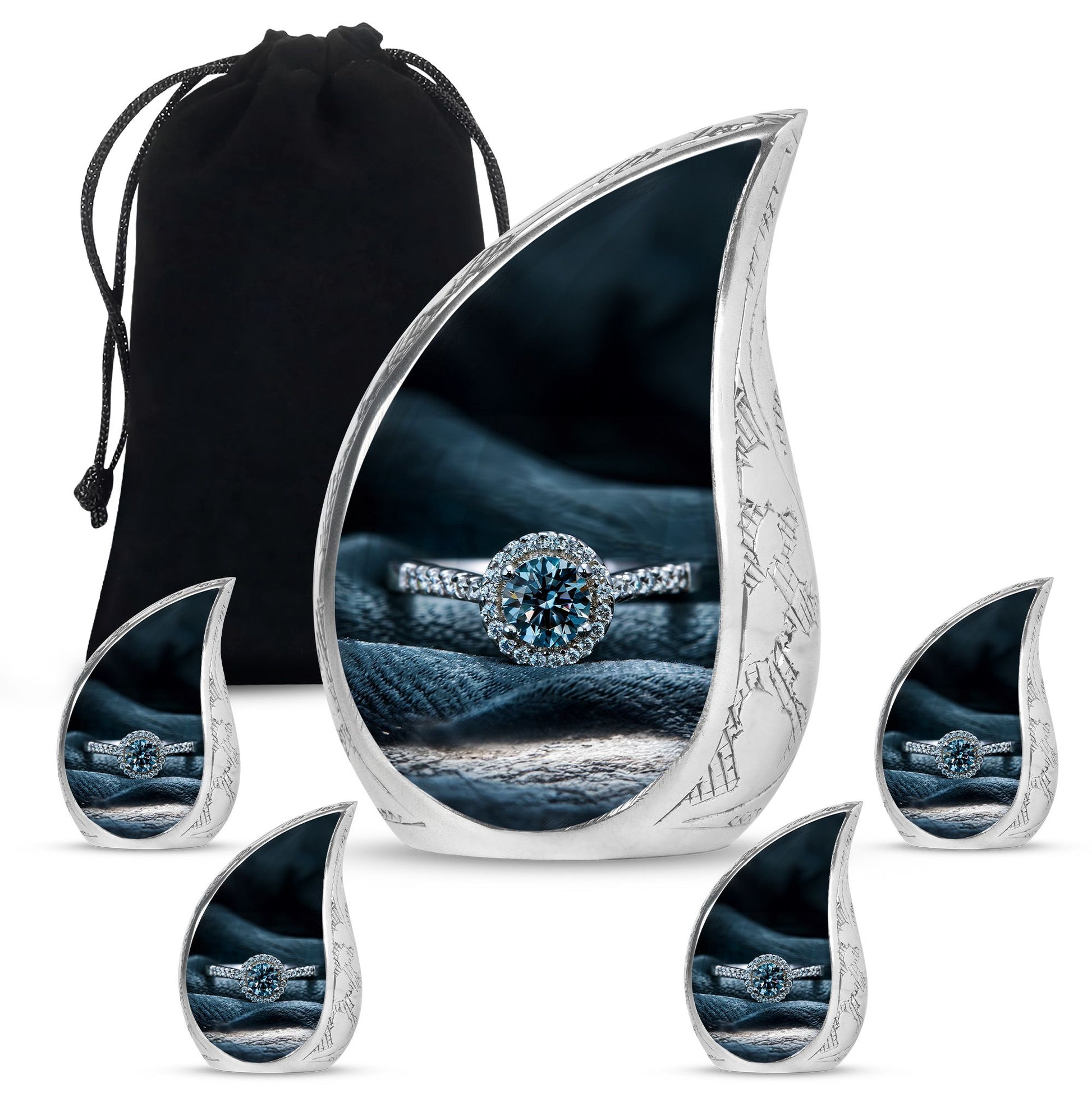 Ring Small Urn For Ashes Funeral, Ashes Cremation Urn For Ashes