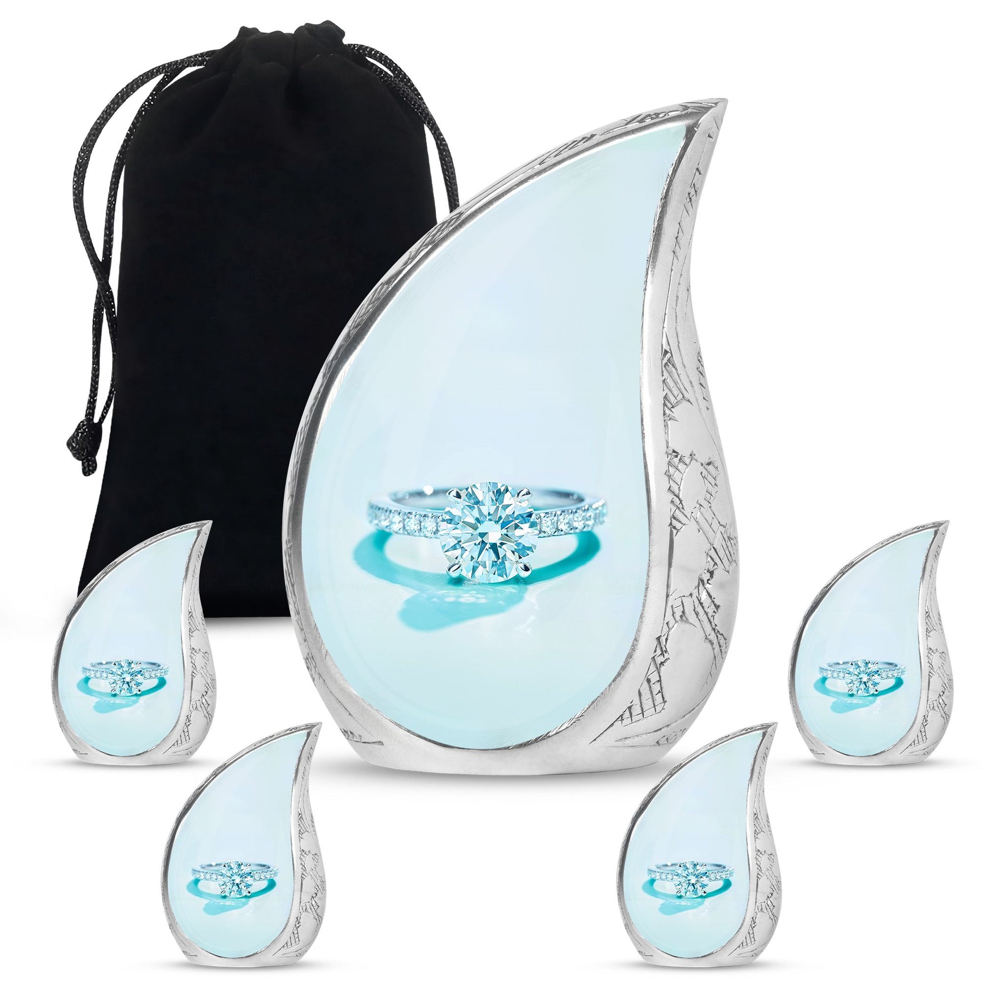 Ring Small Urn For Ashes Adult Male Large Funeral, Ashes Urn