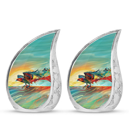 Personalized Bird Keepsake Urn for Human Ashes - 10-inch, 200 cu in - Yatskia