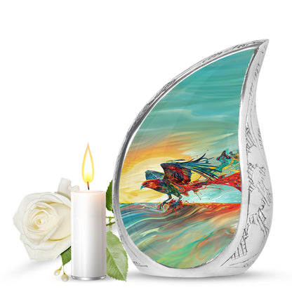 Personalized Bird Keepsake Urn for Human Ashes - 10-inch, 200 cu in - Yatskia