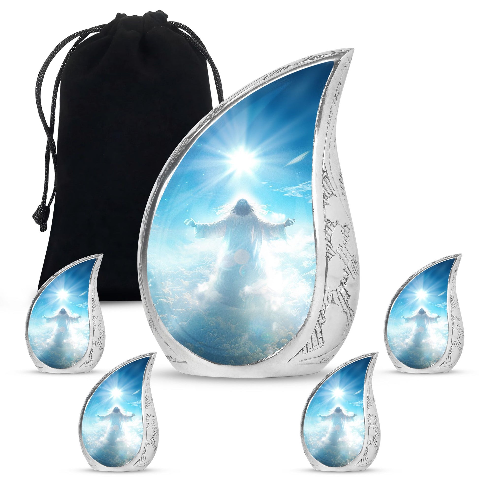 Jesus Small Ashes Keepsake Funeral, Ashes Cremation Urn