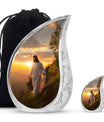 Jesus Small Urns For Women Human Ashes Funeral, Ashes Urn