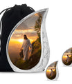 Jesus Small Urns For Women Human Ashes Funeral, Ashes Urn