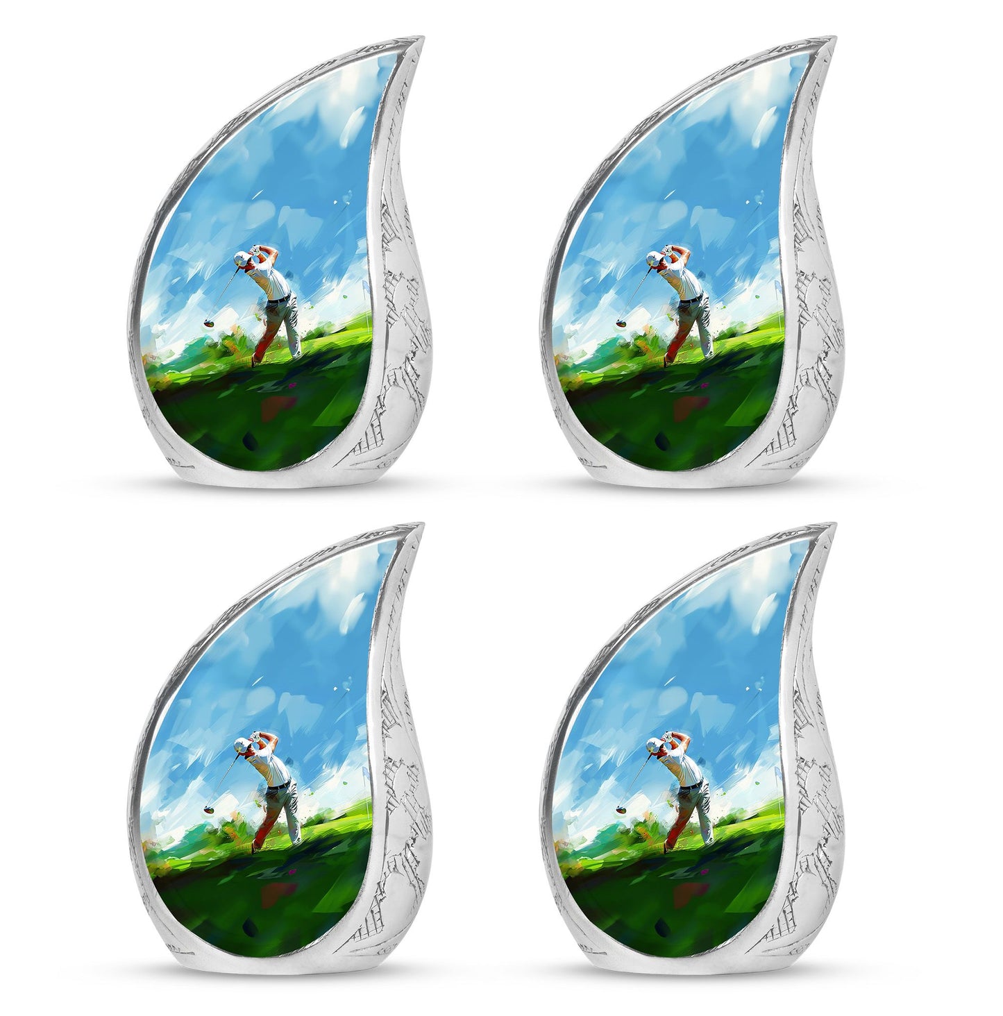 Personalized Golf Keepsake Urn for Human Ashes - 10-inch, 200 cu in - Yatskia