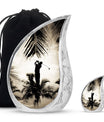 Golf Cremation Urns For Human Ashes - Urn Keepsake Combo Set