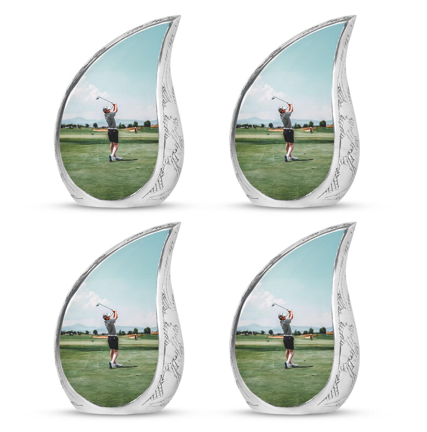 Personalized Golf Memorial Urn for Human Ashes - 10-inch, 200 cu in - Yatskia