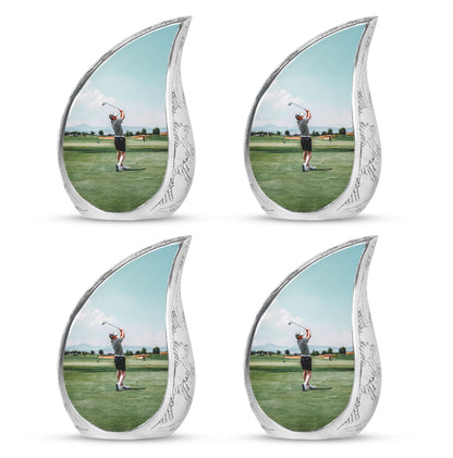 Personalized Golf Memorial Urn for Human Ashes - 10-inch, 200 cu in - Yatskia