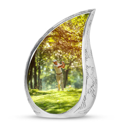 Personalized Golf Cremation Urn for Adult - 10-inch, 200 cu in - Yatskia