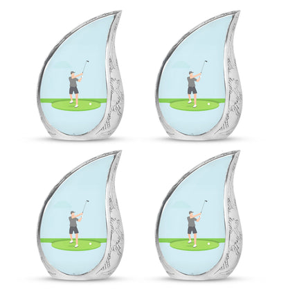 Personalized Golf Cremation Urn for Human Ashes - 10-inch, 200 cu in - Yatskia