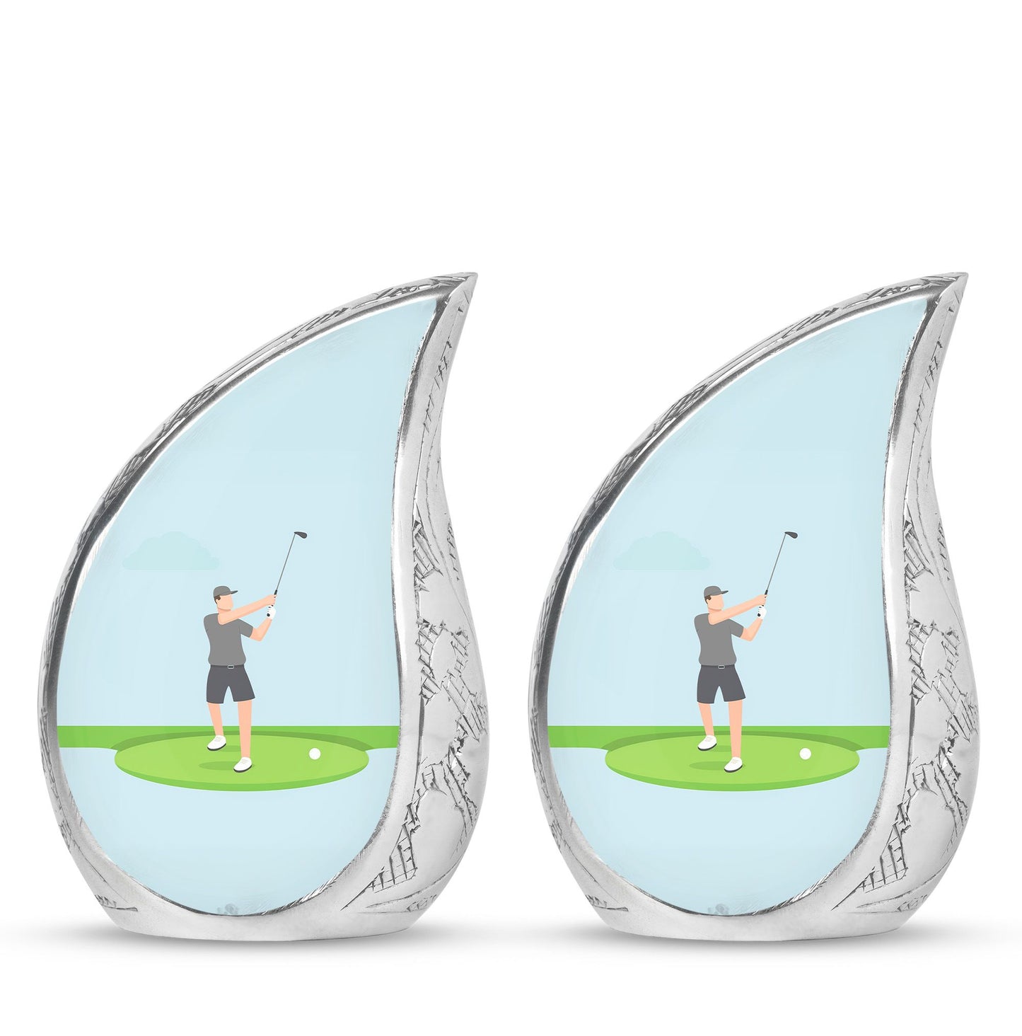 Personalized Golf Cremation Urn for Human Ashes - 10-inch, 200 cu in - Yatskia