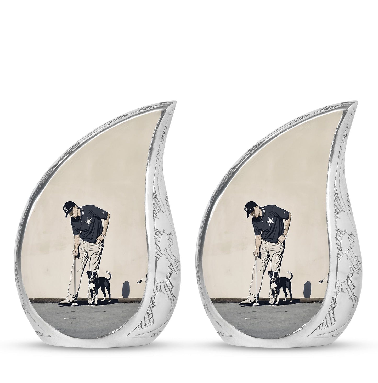 Personalized Golf Cremation Urn for Human Ashes - 10-inch, 200 cu in - Yatskia