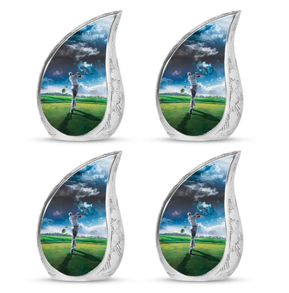 Personalized Golf Keepsake Urn for Women - 10-inch, 200 cu in - Yatskia