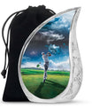 Golf Small Urn For Ashes For Women Funeral, Ashes Memorial Urn