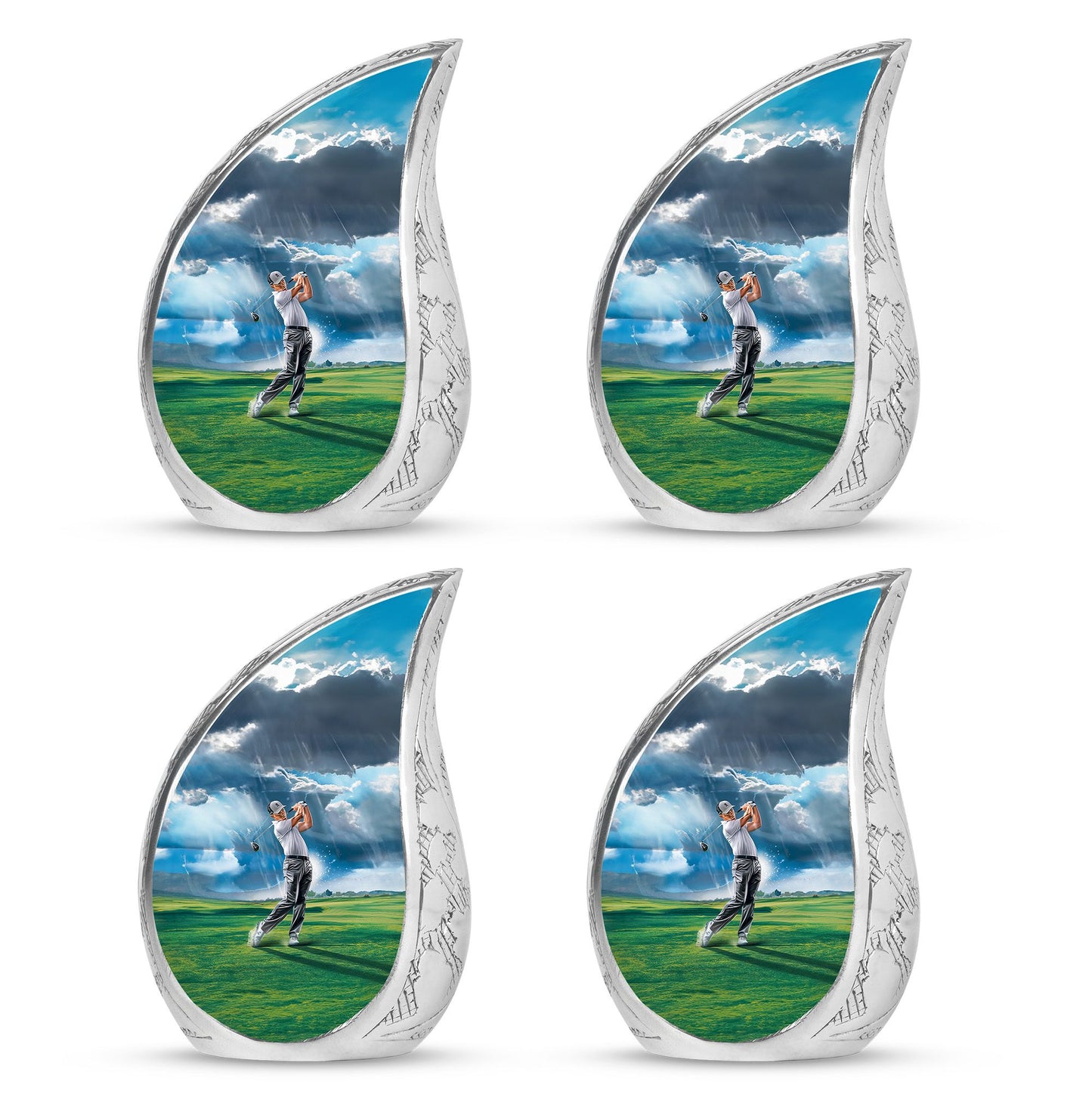 Personalized Golf Cremation Urn for Adult Male - 10-inch, 200 cu in - Yatskia