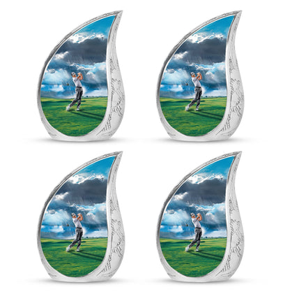 Personalized Golf Cremation Urn for Adult Male - 10-inch, 200 cu in - Yatskia