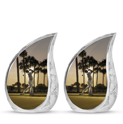 Personalized Golf Cremation Urn for Mom - 10-inch, 200 cu in - Yatskia