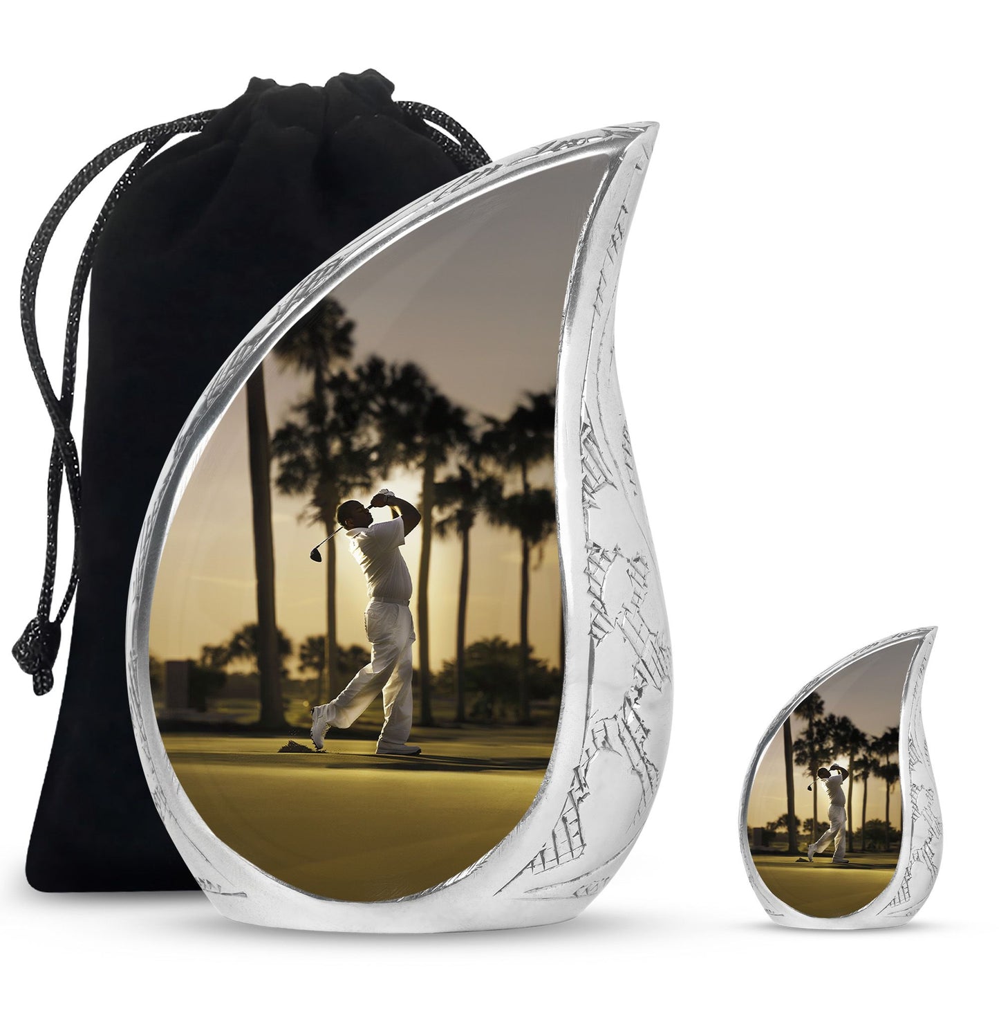Personalized Golf Cremation Urn for Mom - 10-inch, 200 cu in - Yatskia