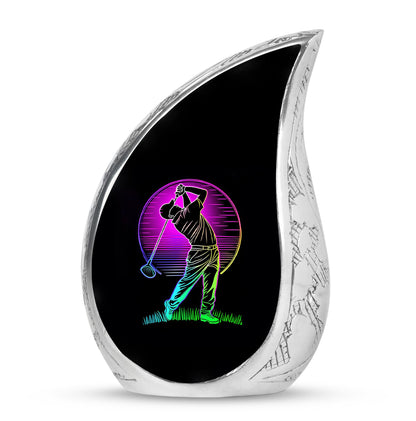 Personalized Golf Cremation Urn for Adult - 10-inch, 200 cu in - Yatskia