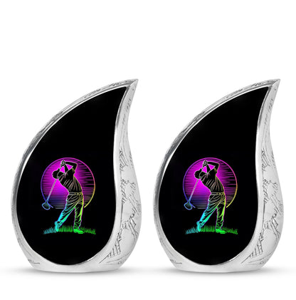 Personalized Golf Cremation Urn for Adult - 10-inch, 200 cu in - Yatskia