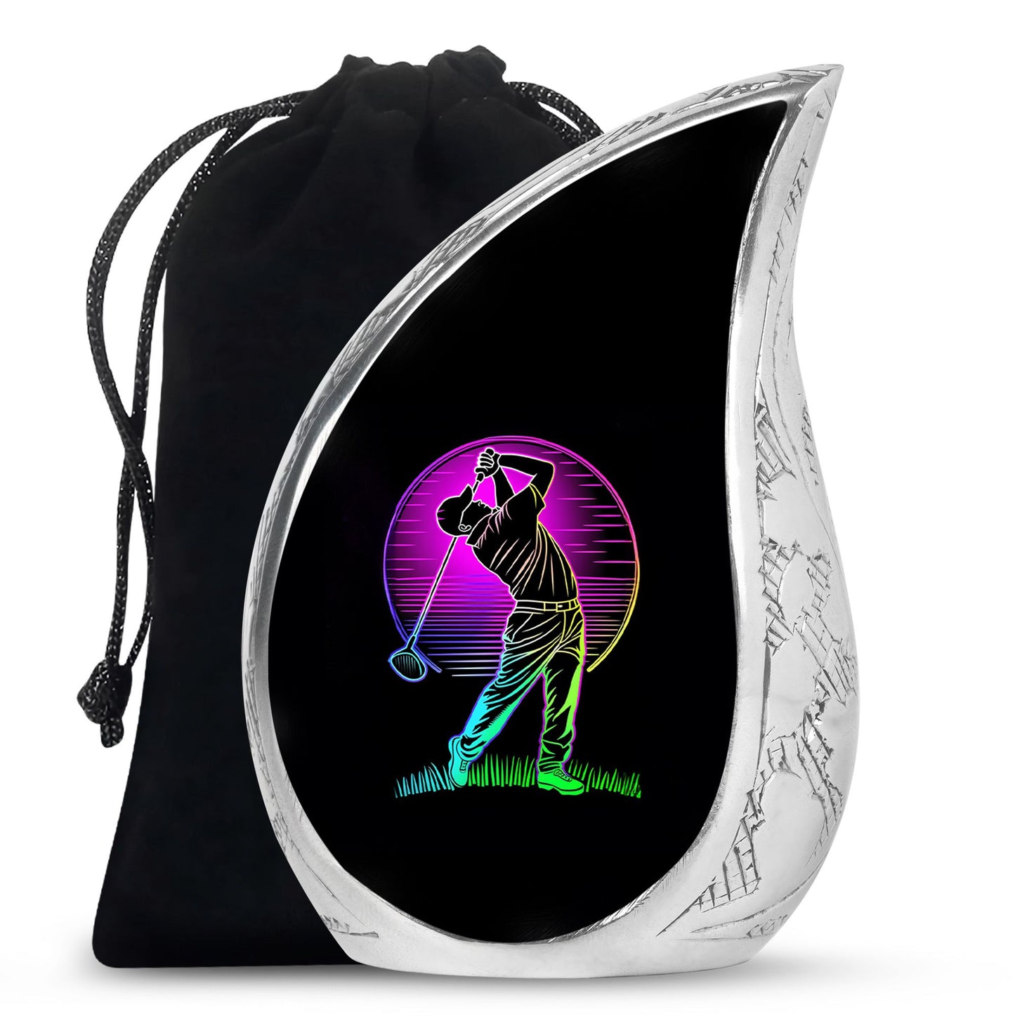 Personalized Golf Cremation Urn for Adult - 10-inch, 200 cu in - Yatskia