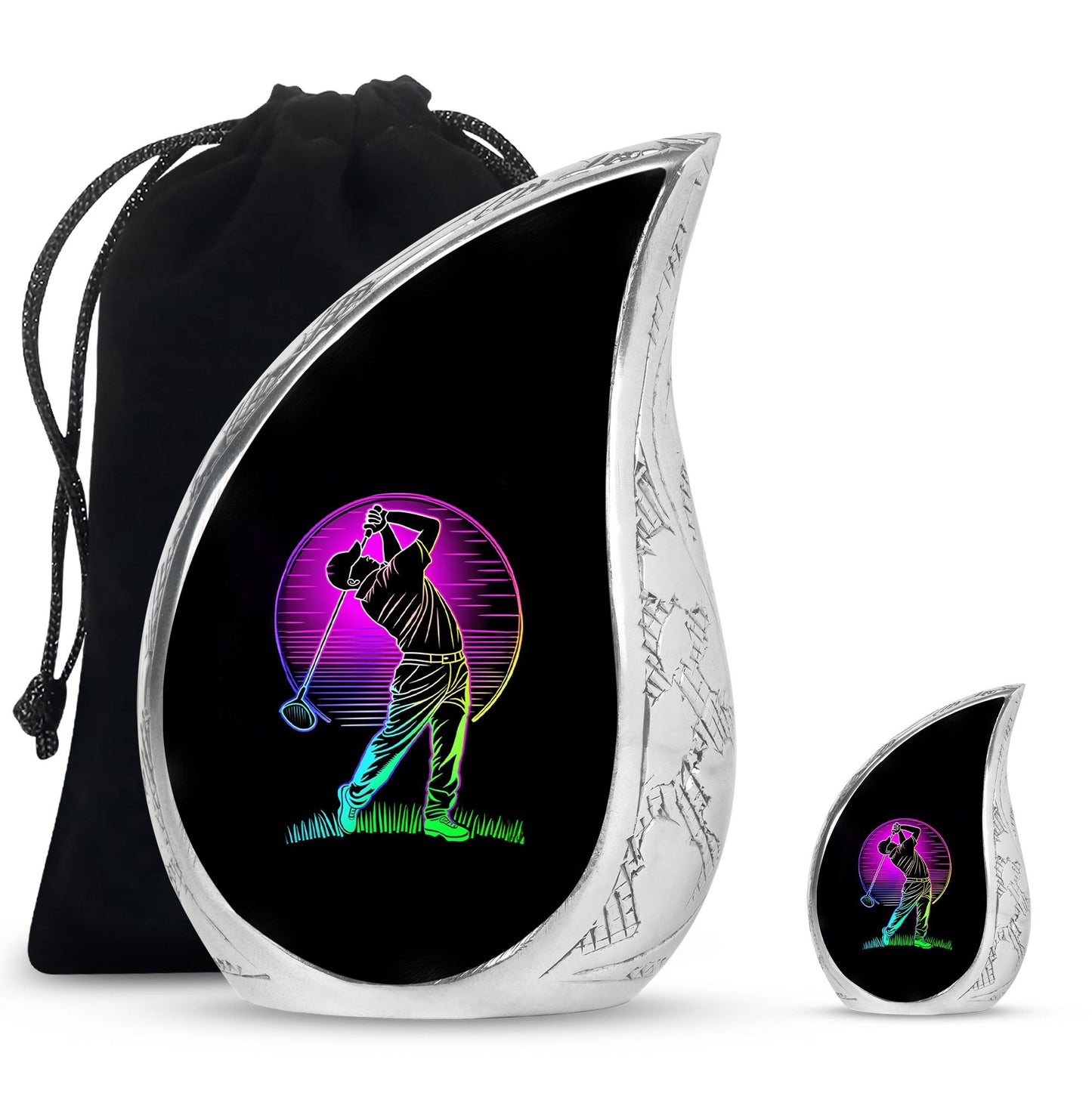 Personalized Golf Cremation Urn for Adult - 10-inch, 200 cu in - Yatskia