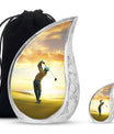 Golf Little Urns For Human Ashes Funeral, Ashes Memorial Urn