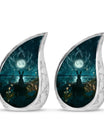 White Bunny Moon Funeral Urn For Adults Funeral, Ashes Urn For Ashes