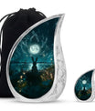 White Bunny Moon Funeral Urn For Adults Funeral, Ashes Urn For Ashes