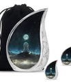 White Bunny Moon Women Funeral - Cremation Urns For Ashes For Women