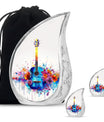 Guitar Urn For Ashes Adult Male Large Funeral, Ashes Urn For Ashes