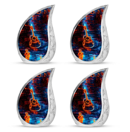 Personalized Guitar Cremation Urn for Human Ashes - 10-inch, 200 cu in - Yatskia