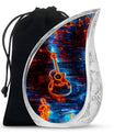 Guitar Urns For Human Ashes Adult Man Large Funeral, Ashes Urn