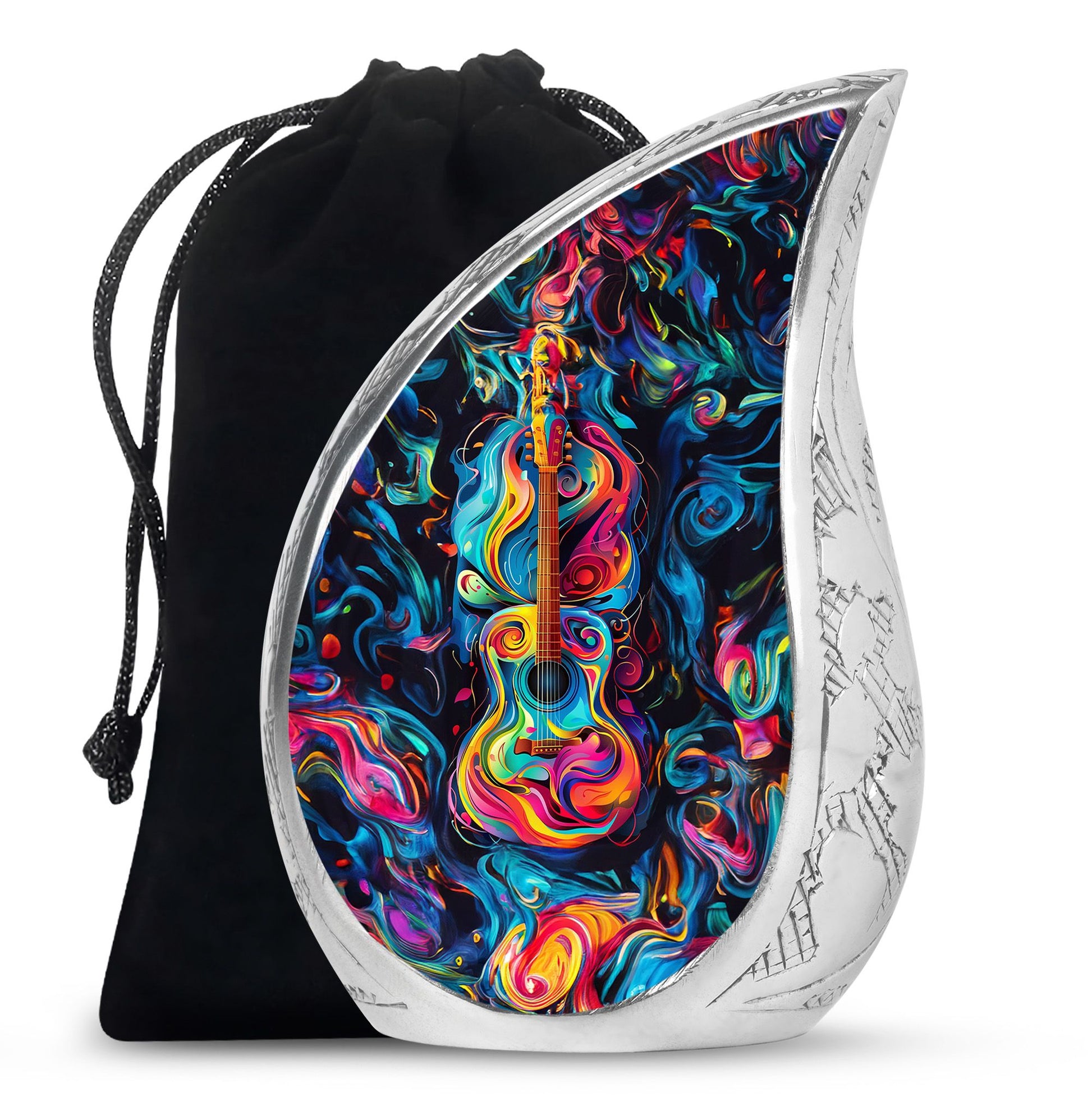 Guitar Urn For Human Ashes - Burial Urns For Men & Women