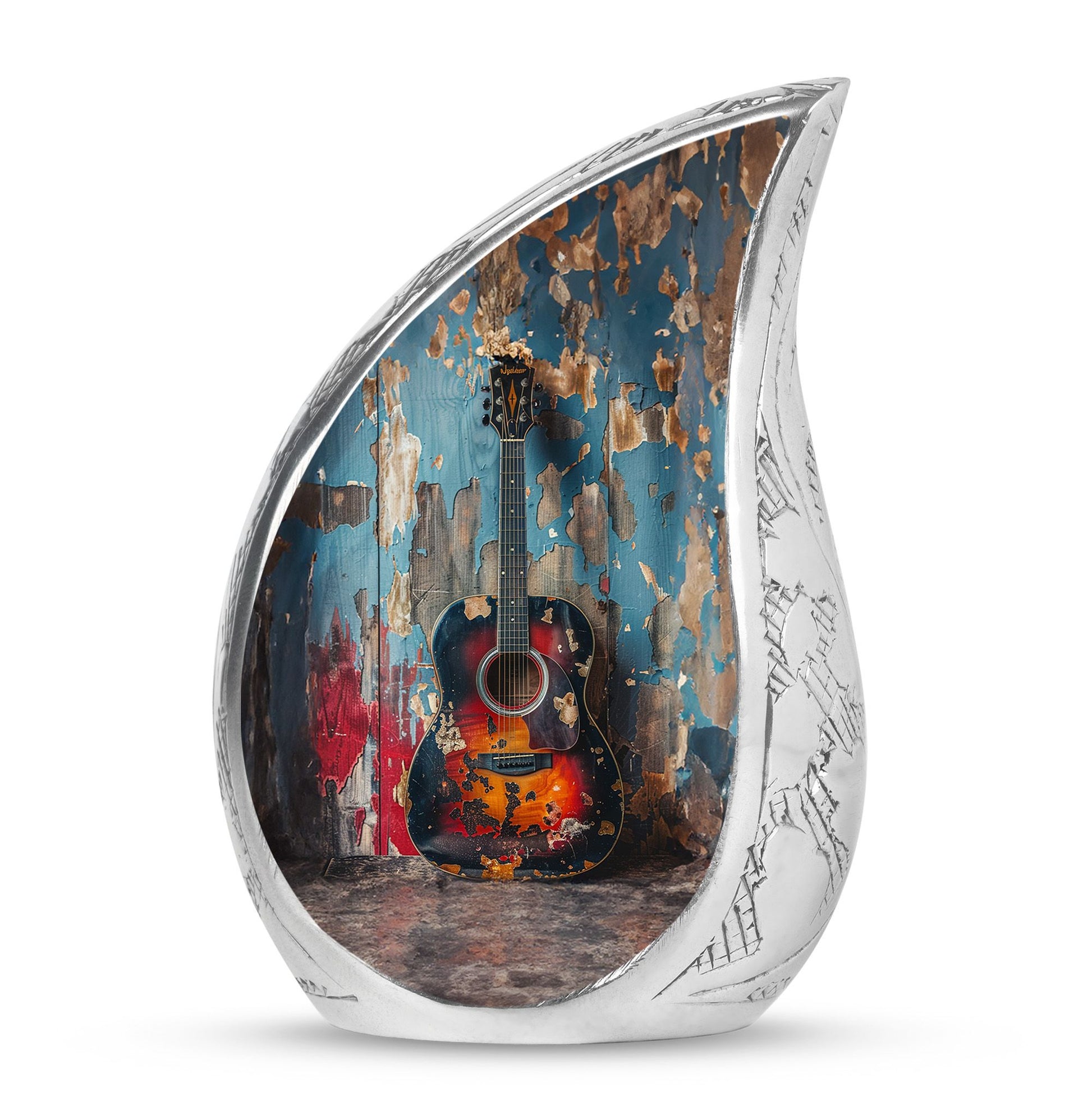 Guitar Mini Urns For Human Ashes Funeral, Ashes Cremation Urn