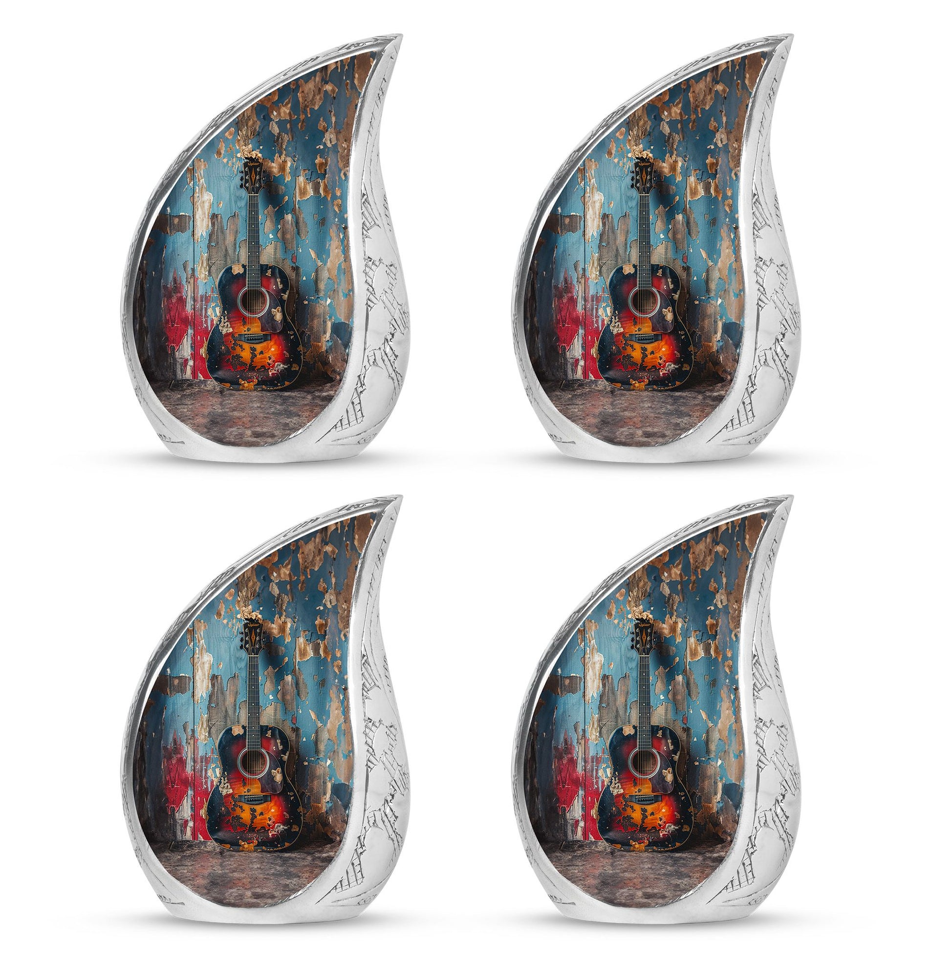 Guitar Mini Urns For Human Ashes Funeral, Ashes Cremation Urn