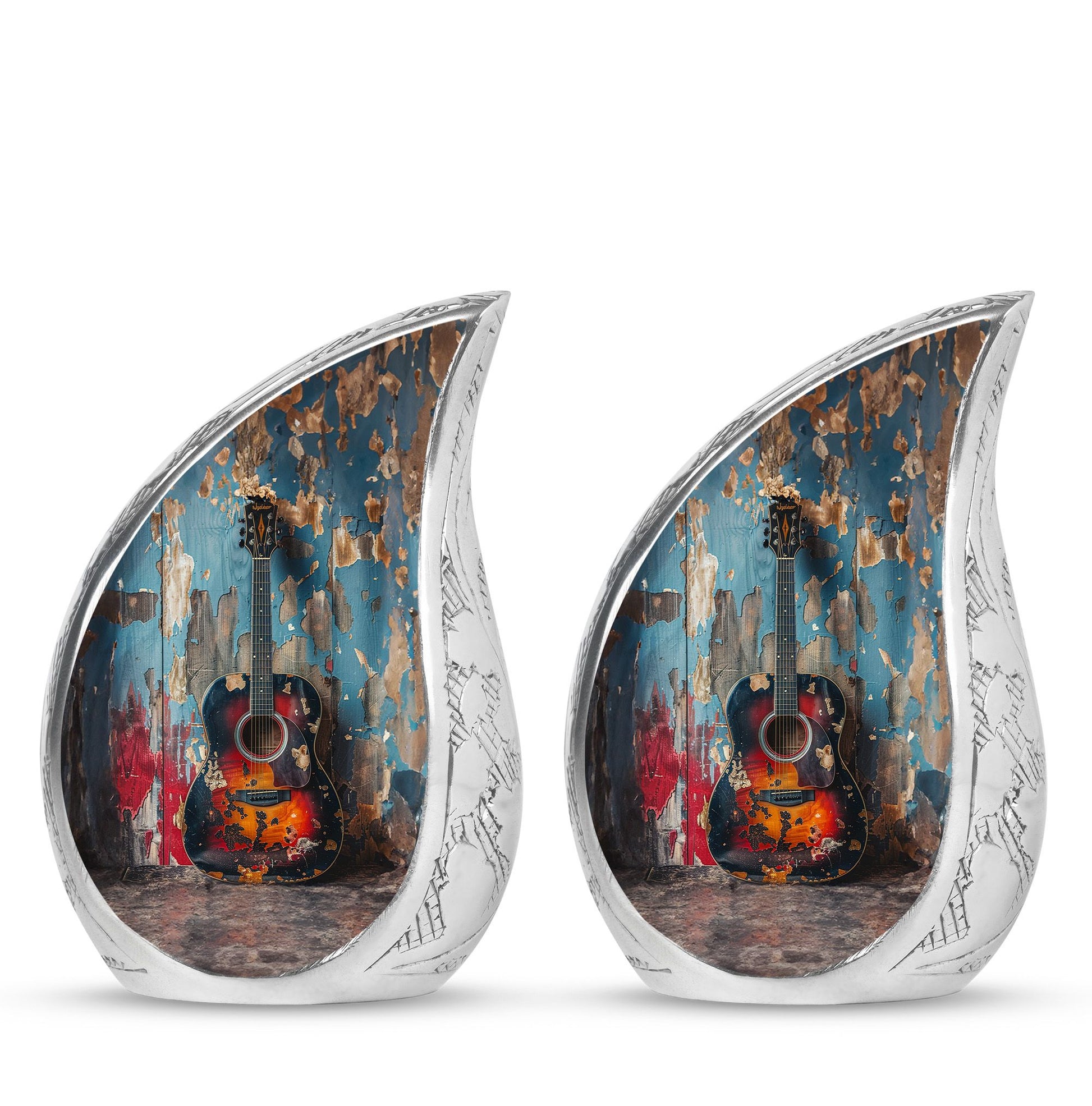 Guitar Mini Urns For Human Ashes Funeral, Ashes Cremation Urn