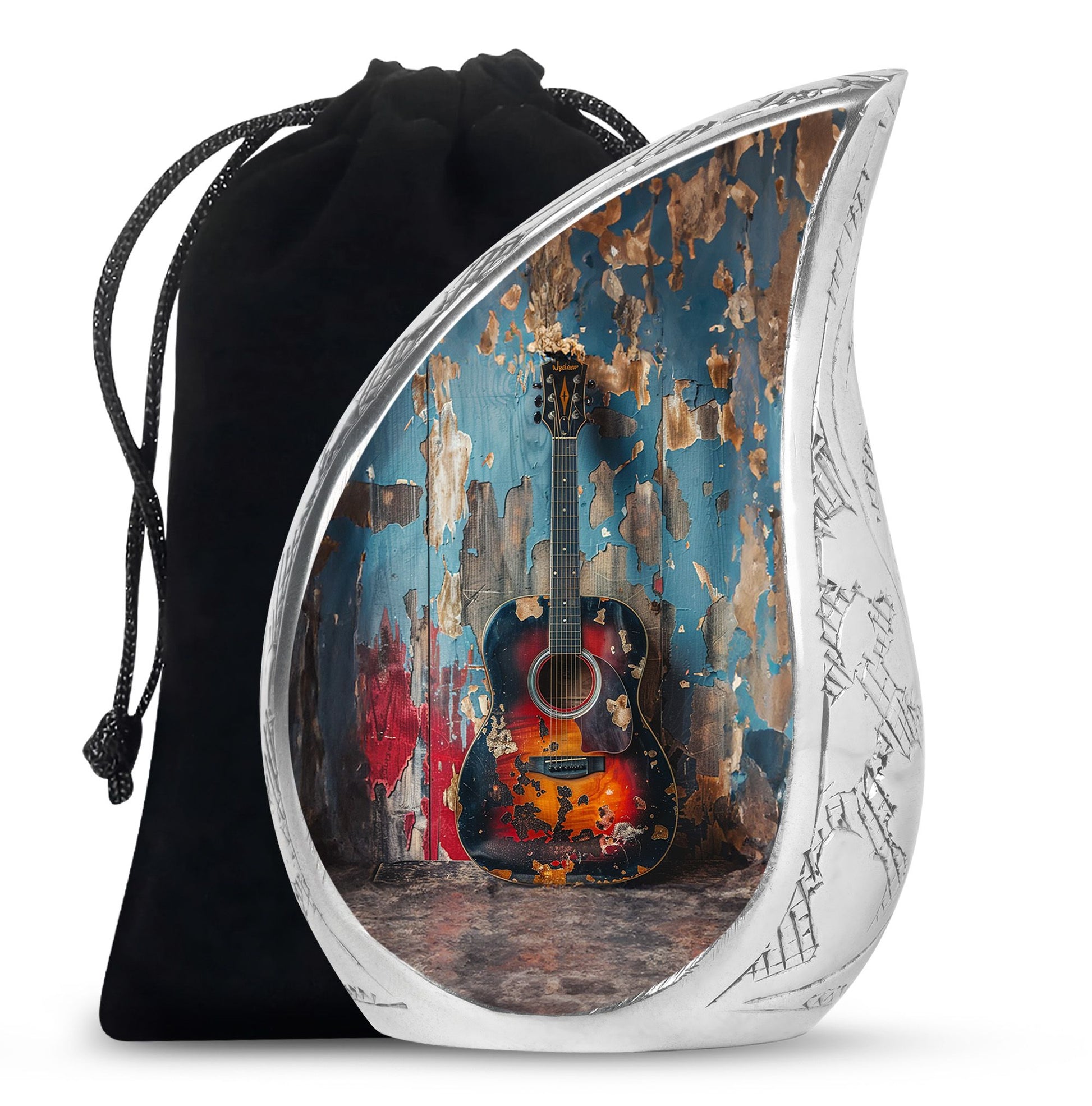 Guitar Mini Urns For Human Ashes Funeral, Ashes Cremation Urn