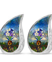 Stained Glass Urns For Human Ashes Large Funeral, Ashes Urn For Ashes