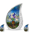Stained Glass Urns For Human Ashes Large Funeral, Ashes Urn For Ashes