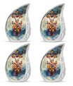 Stained Glass Cremation Urns Large & Small Combo - Funeral Urns For Man